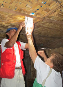 Chimbote Mission Teams installing lighting