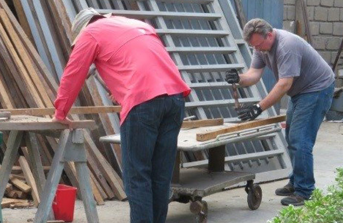 Go up into the hill country, bring timber and build the house that I may be pleased with it, and that I may be glorified, says the Lord. – Haggai 1:8 Mission Team Carpenters