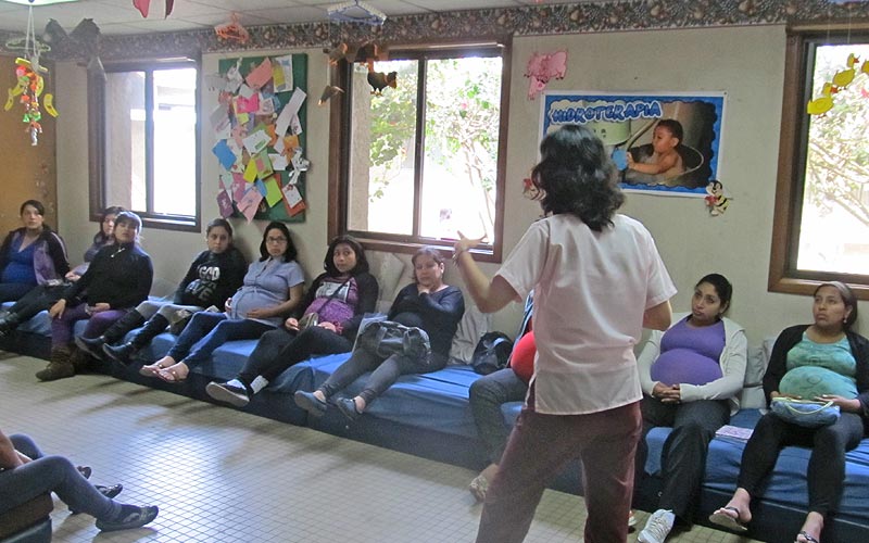 Maternity Patients in waiting room