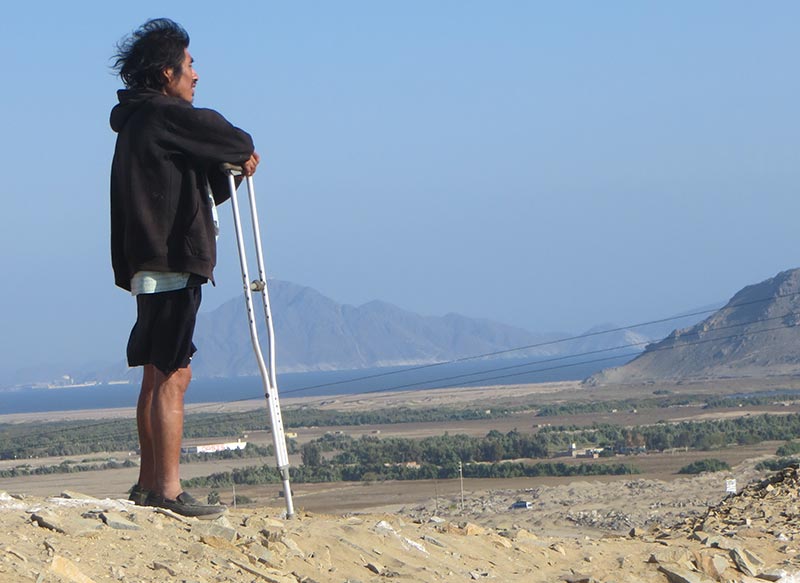 Chimbote Man on Hill