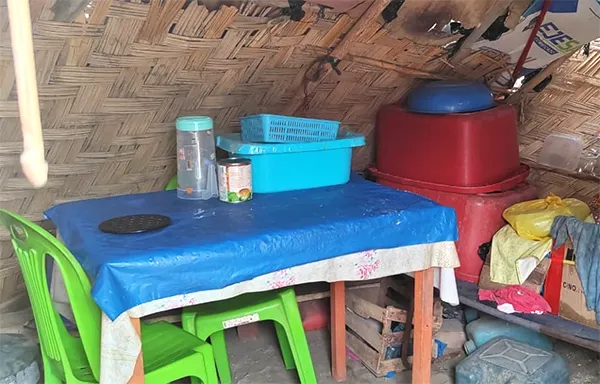Inside of Ermenegildo and Mauro's barrio
