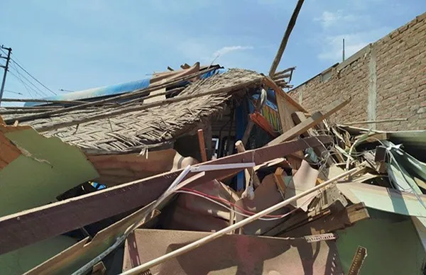 Home damage from bus crash