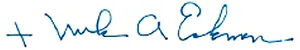 Most Reverend Mark A. Eckman Signature